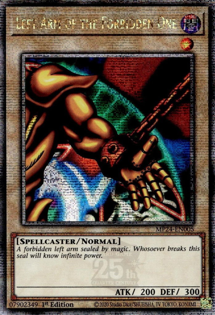 yugioh arm card Yugioh Left Arm of the Forbidden One Exodia BLCR-EN105 First Edition P –  Zapp! Comics main image 0