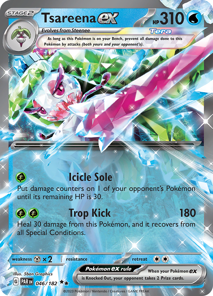 Tsareena ex (046/182) [Scarlet & Violet: Paradox Rift] | Galaxy Games LLC