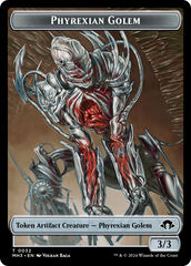 Phyrexian Golem // Energy Reserve Double-Sided Token [Modern Horizons 3 Tokens] | Galaxy Games LLC