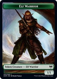 Elf Warrior // Koma's Coil Double-Sided Token [Kaldheim Tokens] | Galaxy Games LLC