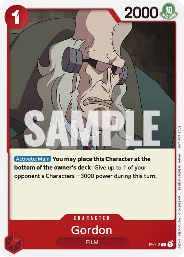 Gordon (One Piece Film Red) [One Piece Promotion Cards] | Galaxy Games LLC