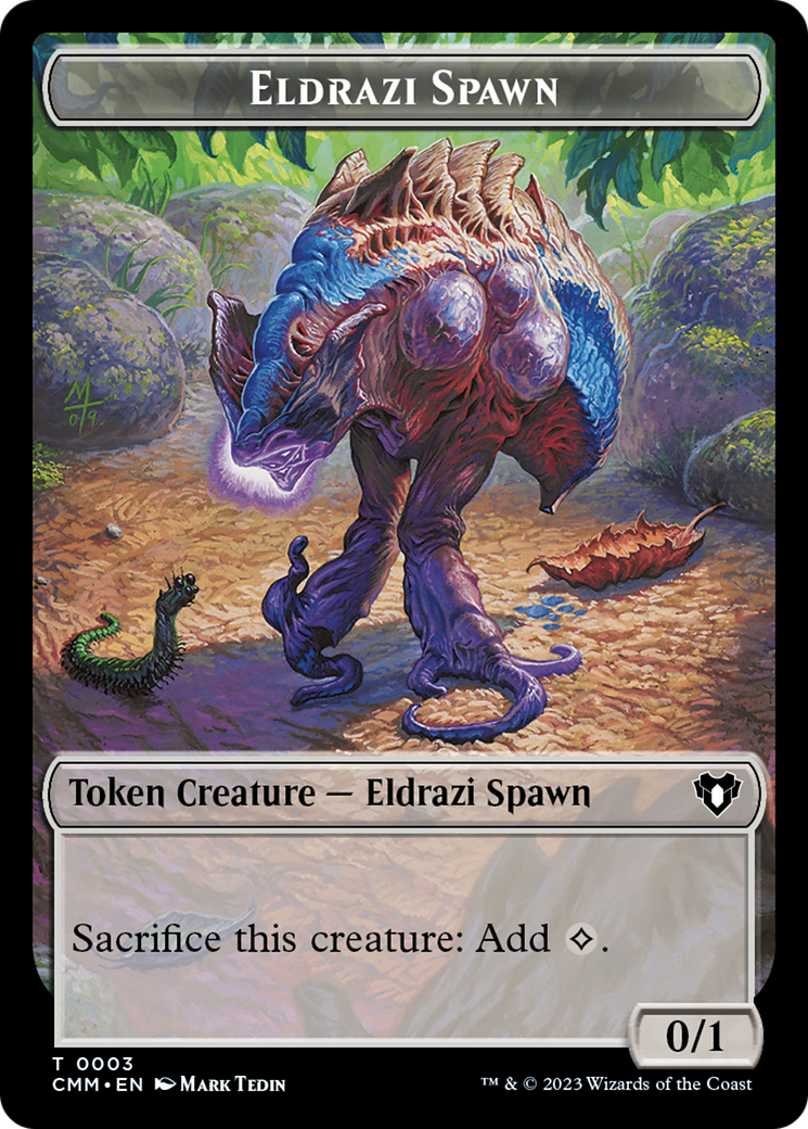 Eldrazi Spawn // Satyr Double-Sided Token [Commander Masters Tokens] | Galaxy Games LLC