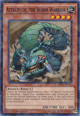 Aztekipede, the Worm Warrior [BP03-EN041] Shatterfoil Rare | Galaxy Games LLC