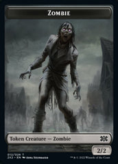 Zombie // Spirit (008) Double-Sided Token [Double Masters 2022 Tokens] | Galaxy Games LLC