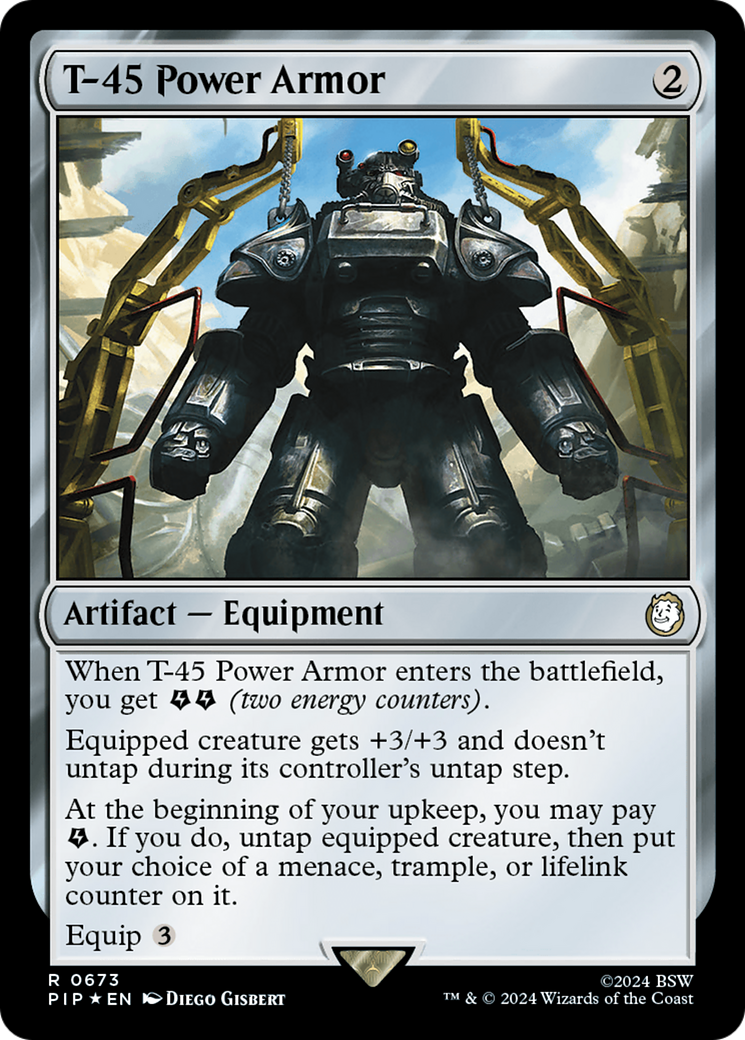 T-45 Power Armor (Surge Foil) [Fallout] | Galaxy Games LLC