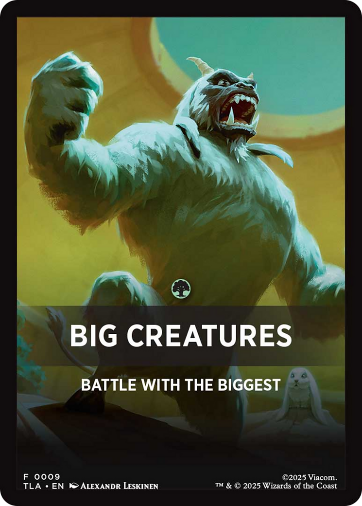 Big Creatures Theme Card [Avatar: The Last Airbender] | Galaxy Games LLC