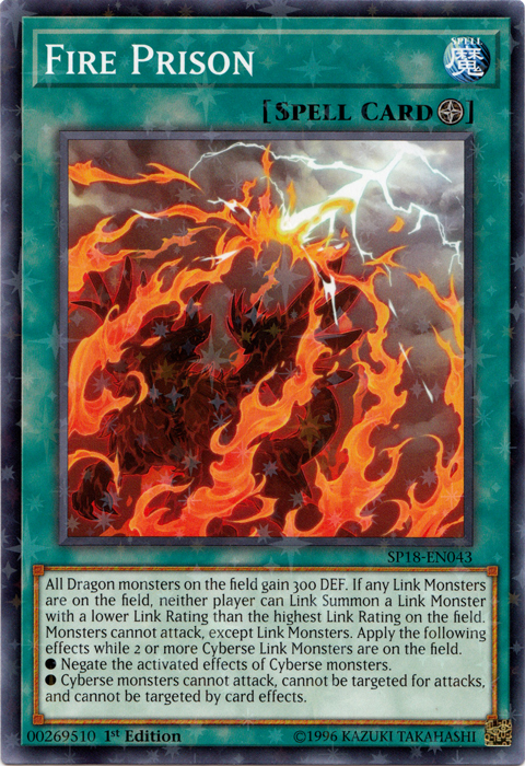 Fire Prison [SP18-EN043] Starfoil Rare | Galaxy Games LLC