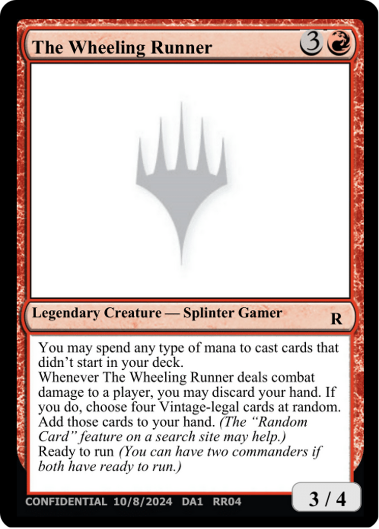 The Wheeling Runner [Unknown Event] | Galaxy Games LLC