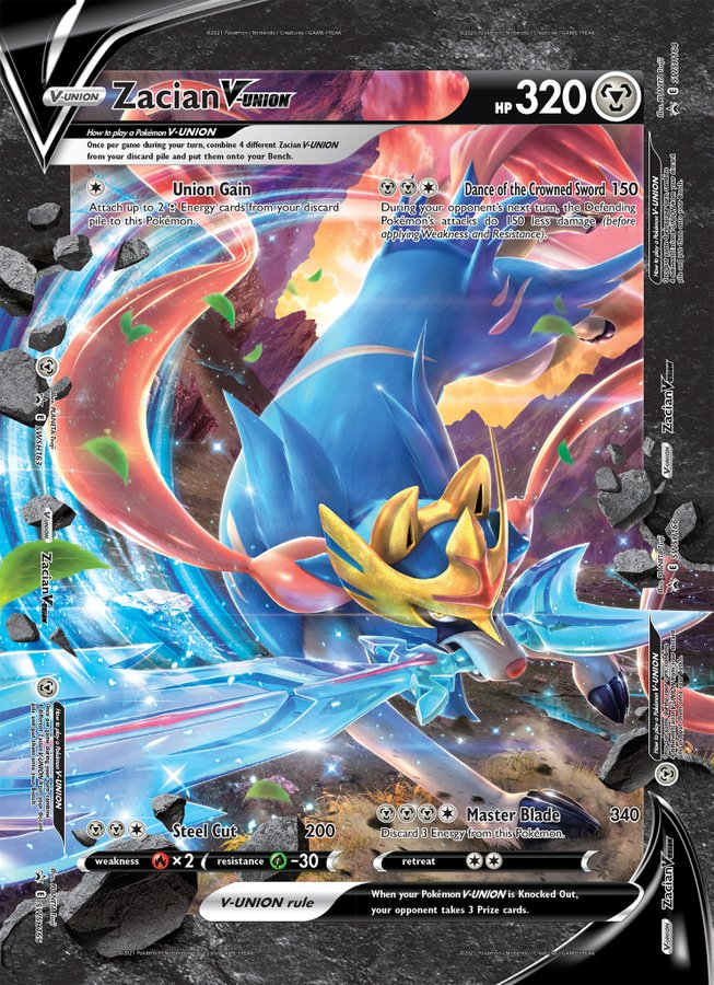 Zacian V-Union (Jumbo Card) [Sword & Shield: Black Star Promos] | Galaxy Games LLC