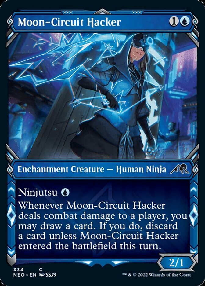 Moon-Circuit Hacker (Showcase Ninja) [Kamigawa: Neon Dynasty] | Galaxy Games LLC