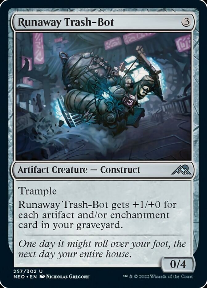 Runaway Trash-Bot [Kamigawa: Neon Dynasty] | Galaxy Games LLC