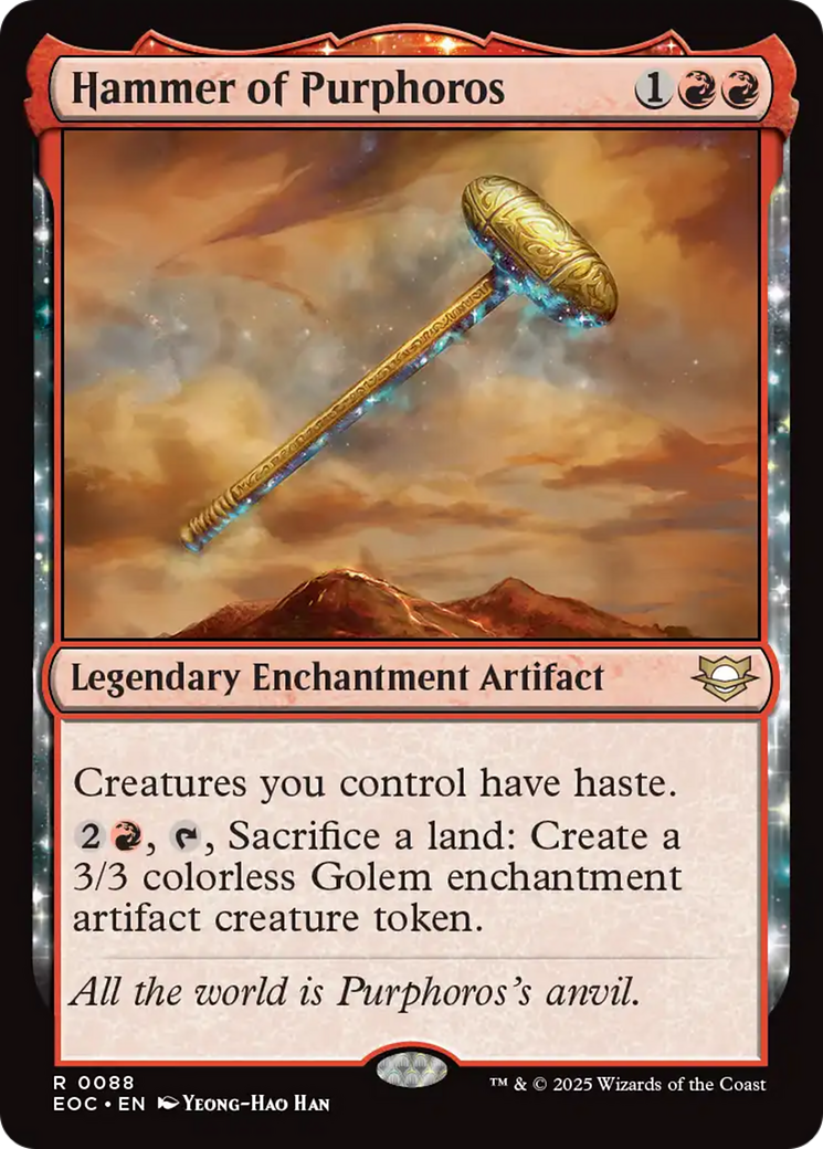 Hammer of Purphoros [Edge of Eternities Commander] | Galaxy Games LLC