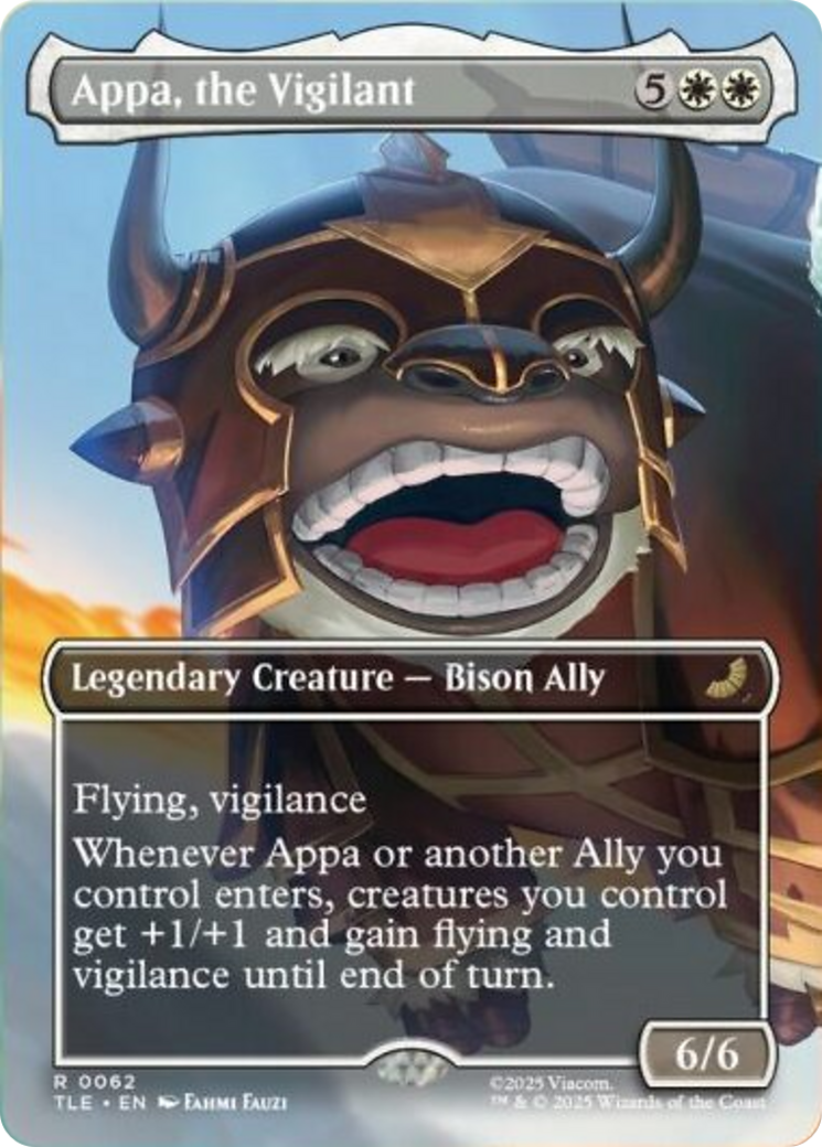 Appa, the Vigilant (Borderless) [Avatar: The Last Airbender: Eternal-Legal] | Galaxy Games LLC