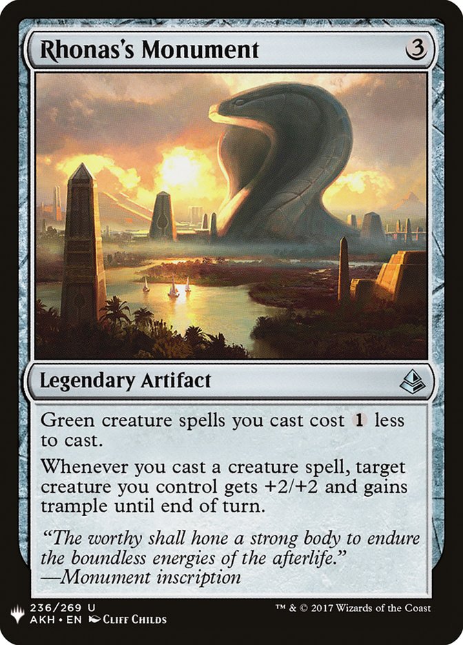 Rhonas's Monument [Mystery Booster] | Galaxy Games LLC