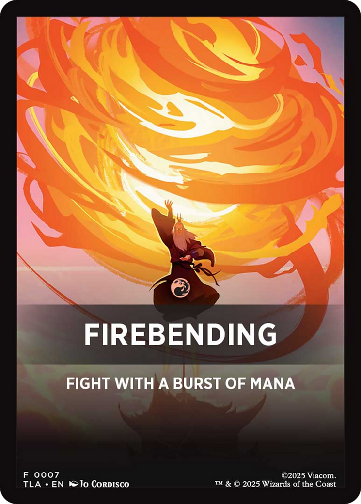 Firebending Theme Card [Avatar: The Last Airbender] | Galaxy Games LLC
