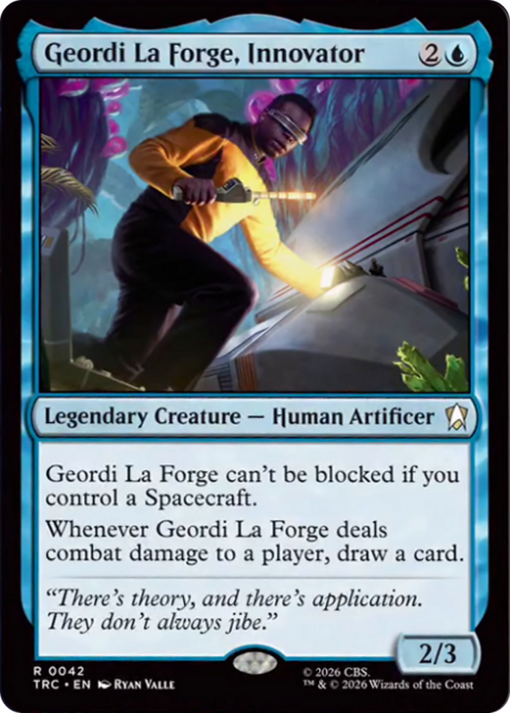 Geordi La Forge, Innovator (Surge Foil) [Star Trek Commander] | Galaxy Games LLC