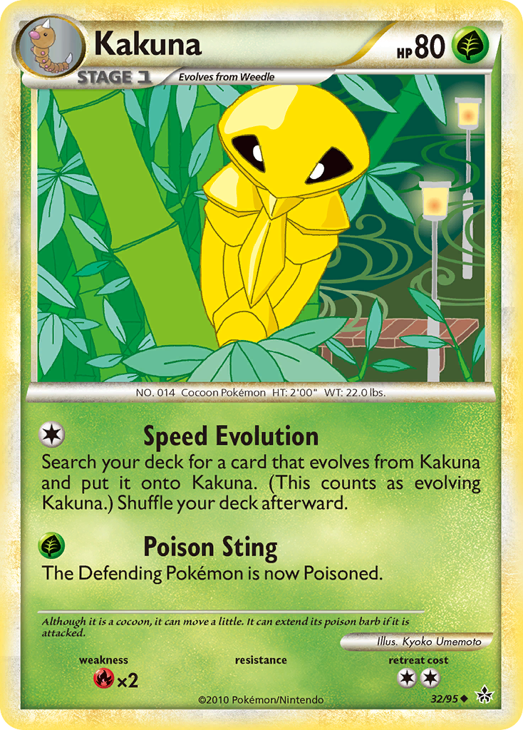 Kakuna (32/95) [HeartGold & SoulSilver: Unleashed] | Galaxy Games LLC