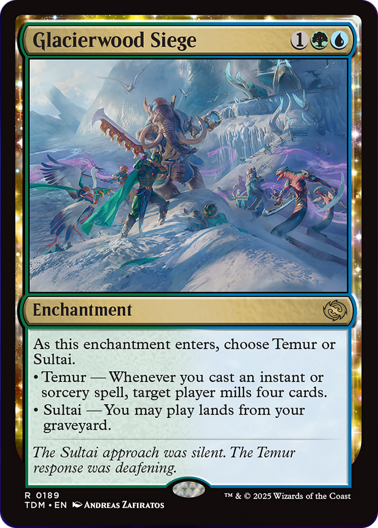 Glacierwood Siege [Tarkir: Dragonstorm] | Galaxy Games LLC