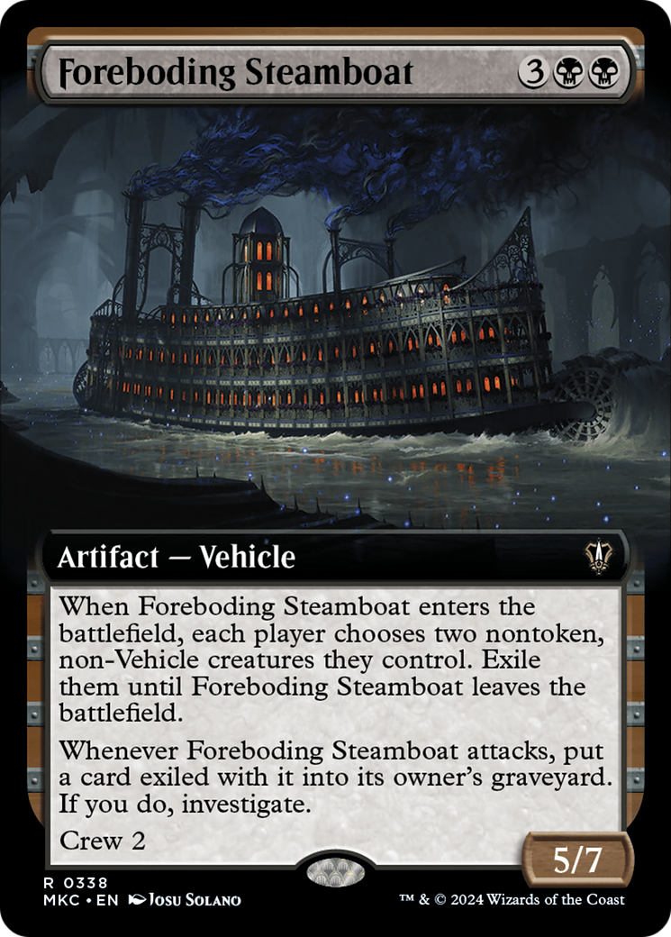 Foreboding Steamboat (Extended Art) [Murders at Karlov Manor Commander] | Galaxy Games LLC