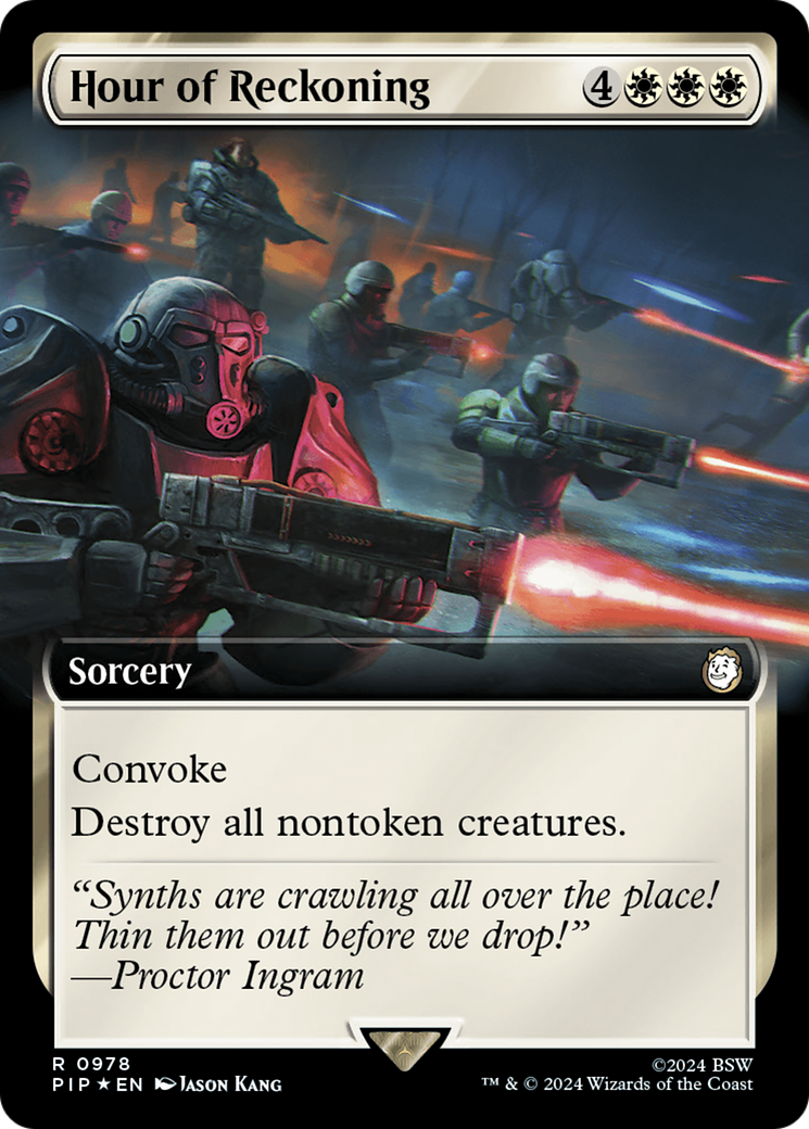 Hour of Reckoning (Extended Art) (Surge Foil) [Fallout] | Galaxy Games LLC