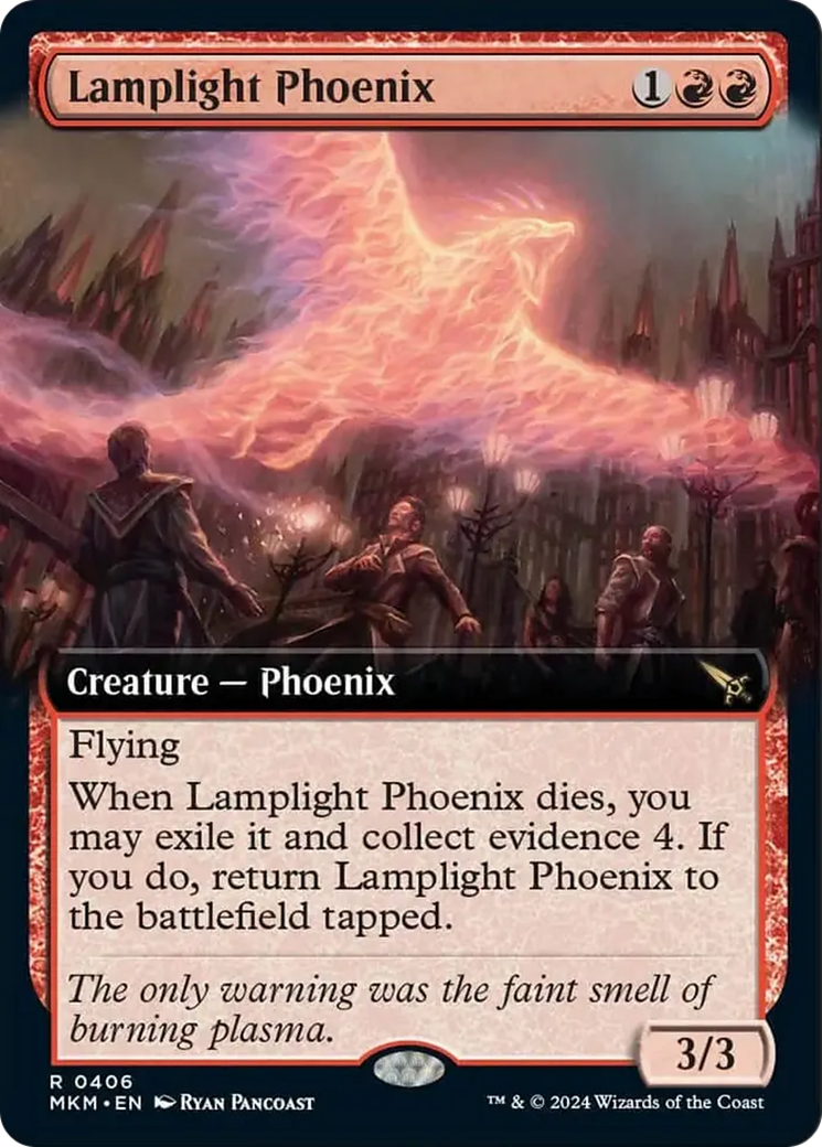 Lamplight Phoenix (Extended Art) [Murders at Karlov Manor] | Galaxy Games LLC