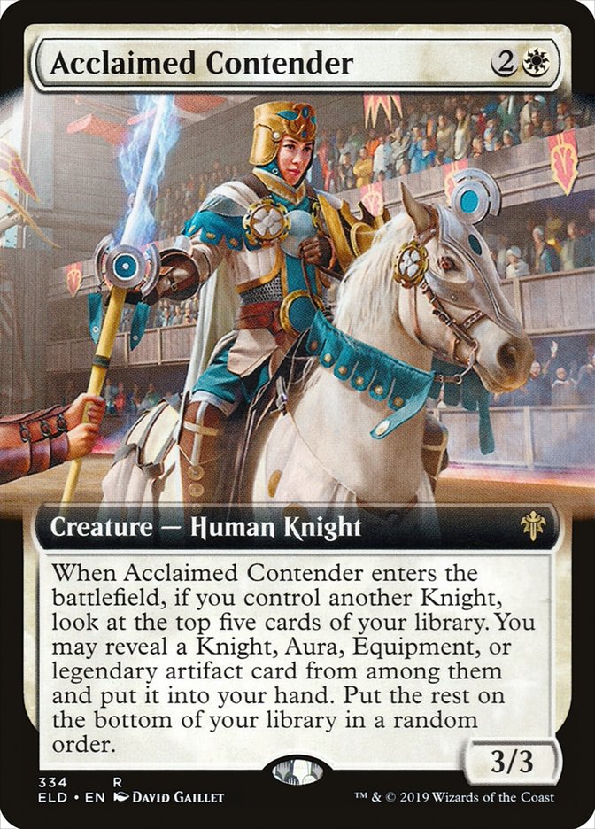 Acclaimed Contender (Extended Art) [Throne of Eldraine] | Galaxy Games LLC