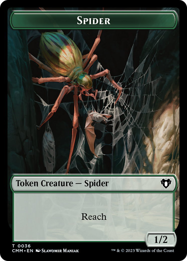 Eldrazi Scion // Spider Double-Sided Token [Commander Masters Tokens] | Galaxy Games LLC