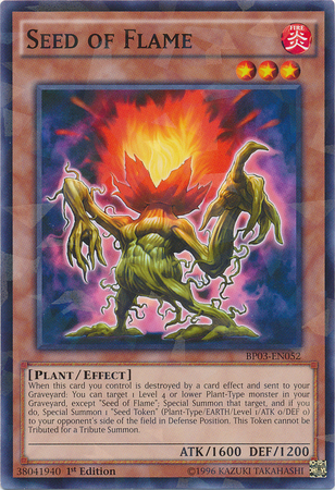 Seed of Flame [BP03-EN052] Shatterfoil Rare | Galaxy Games LLC