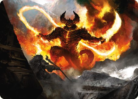 The Balrog, Durin's Bane Art Card [The Lord of the Rings: Tales of Middle-earth Art Series] | Galaxy Games LLC