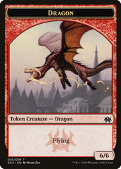 Dragon // Goblin Double-Sided Token [Ravnica Allegiance Guild Kit Tokens] | Galaxy Games LLC