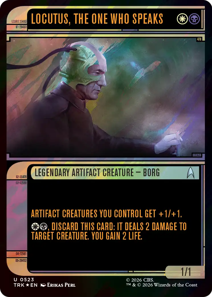 Locutus, the One Who Speaks (Showcase) (Surge Foil) [Star Trek] | Galaxy Games LLC