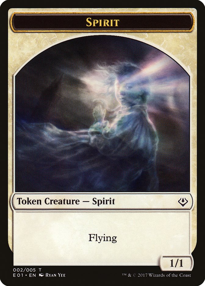 Spirit // Soldier Double-Sided Token [Archenemy: Nicol Bolas Tokens] | Galaxy Games LLC