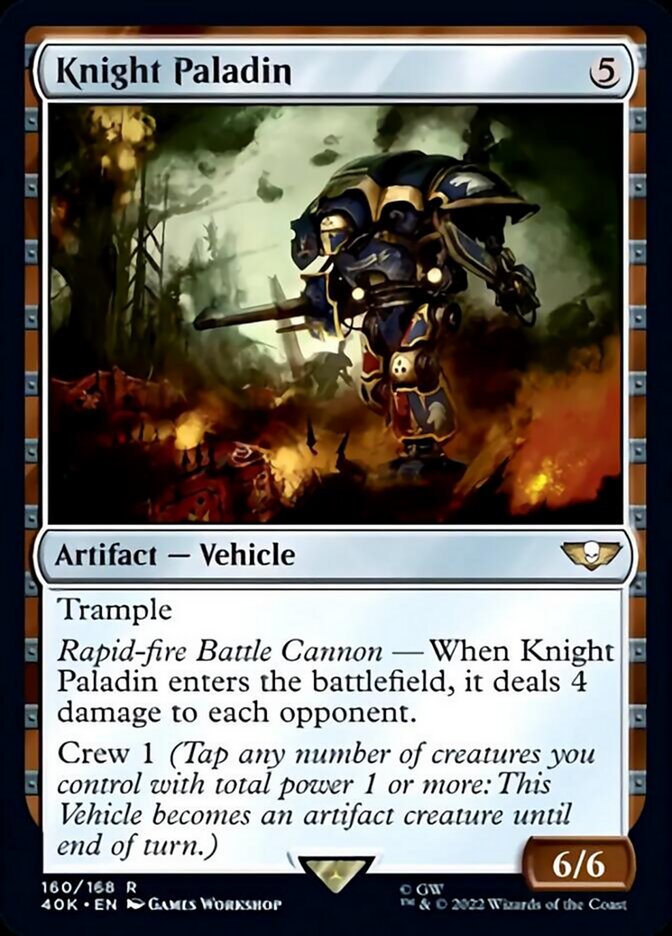 Knight Paladin (Surge Foil) [Warhammer 40,000] | Galaxy Games LLC