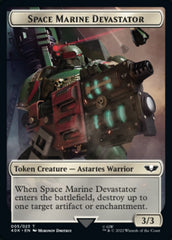 Soldier (002) // Space Marine Devastator Double-Sided Token [Warhammer 40,000 Tokens] | Galaxy Games LLC