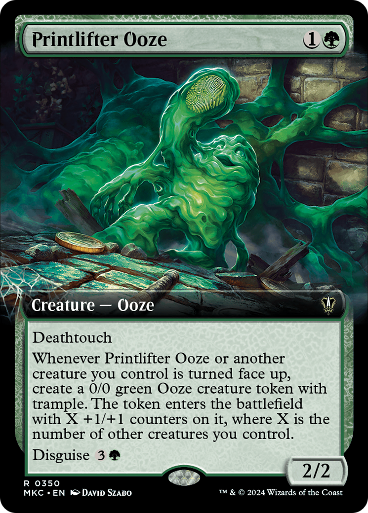 Printlifter Ooze (Extended Art) [Murders at Karlov Manor Commander] | Galaxy Games LLC