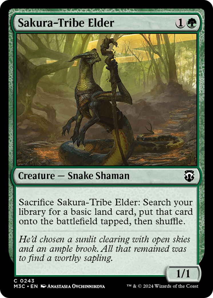 Sakura-Tribe Elder (Ripple Foil) [Modern Horizons 3 Commander] | Galaxy Games LLC