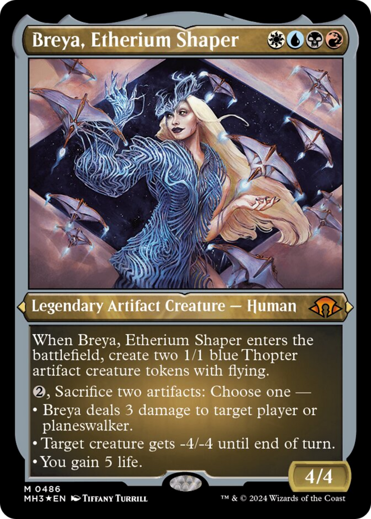 Breya, Etherium Shaper (Foil Etched) [Modern Horizons 3] | Galaxy Games LLC