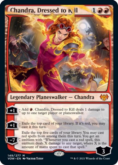 Chandra, Dressed to Kill (Promo Pack) [Innistrad: Crimson Vow Promos] | Galaxy Games LLC