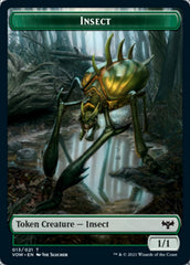 Insect // Wolf (014) Double-Sided Token [Innistrad: Crimson Vow Tokens] | Galaxy Games LLC