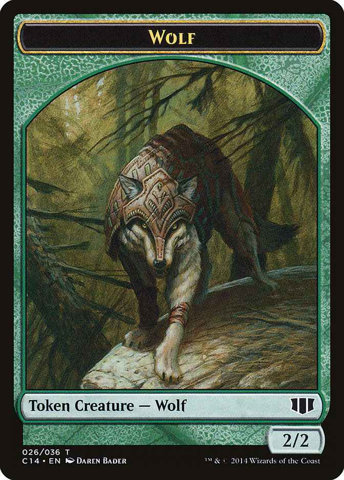 Treefolk // Wolf Double-Sided Token [Commander 2014 Tokens] | Galaxy Games LLC