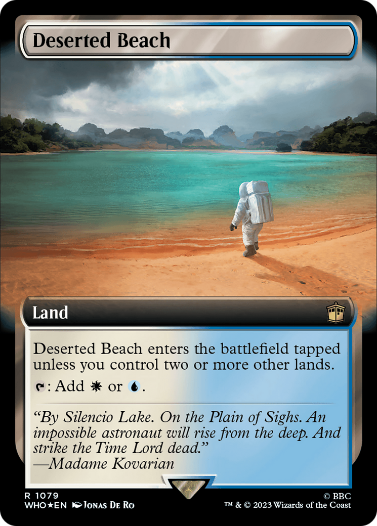 Deserted Beach (Extended Art) (Surge Foil) [Doctor Who] | Galaxy Games LLC