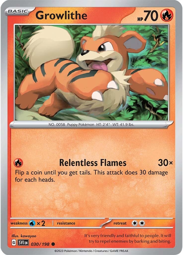 Growlithe (030/198) [Scarlet & Violet: Base Set] | Galaxy Games LLC