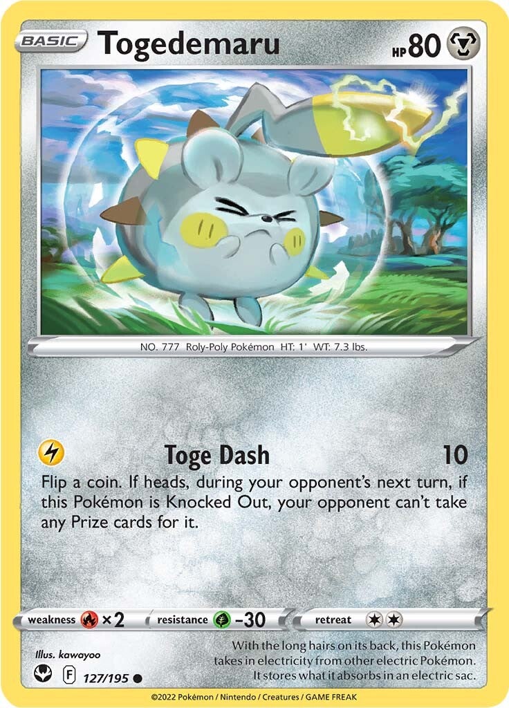 Togedemaru (127/195) [Sword & Shield: Silver Tempest] | Galaxy Games LLC