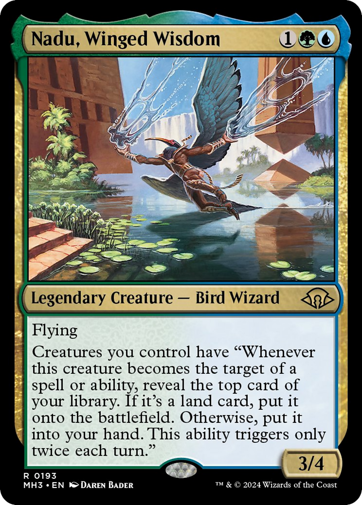 Nadu, Winged Wisdom [Modern Horizons 3] | Galaxy Games LLC