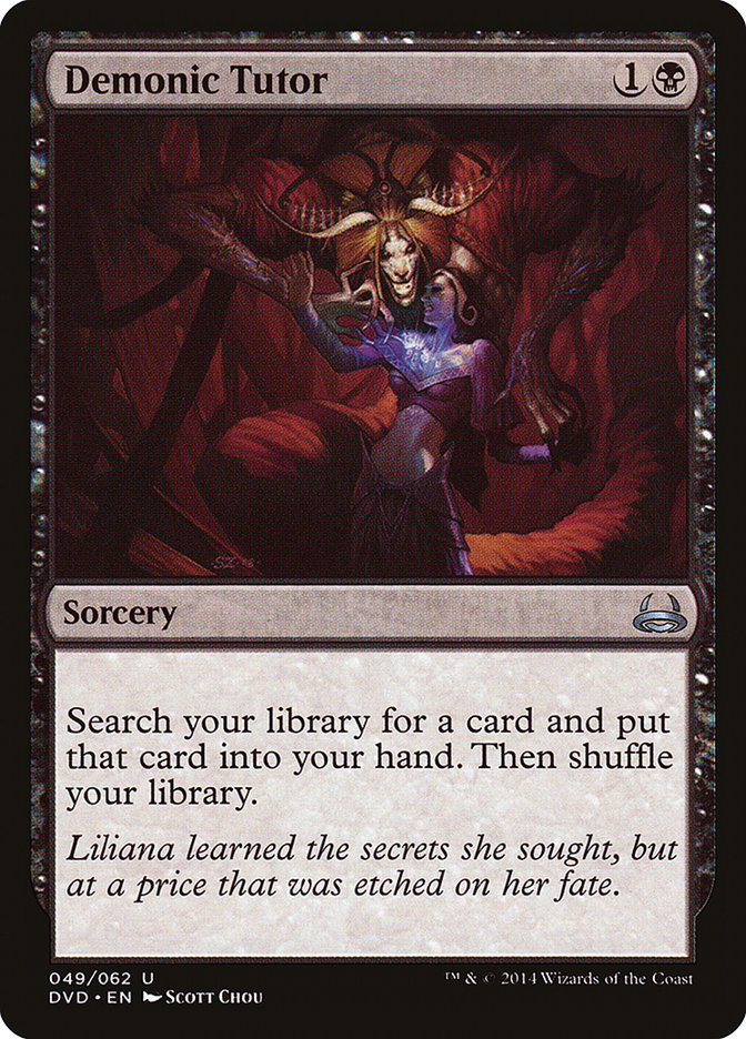 Demonic Tutor (Divine vs. Demonic) [Duel Decks Anthology] | Galaxy Games LLC