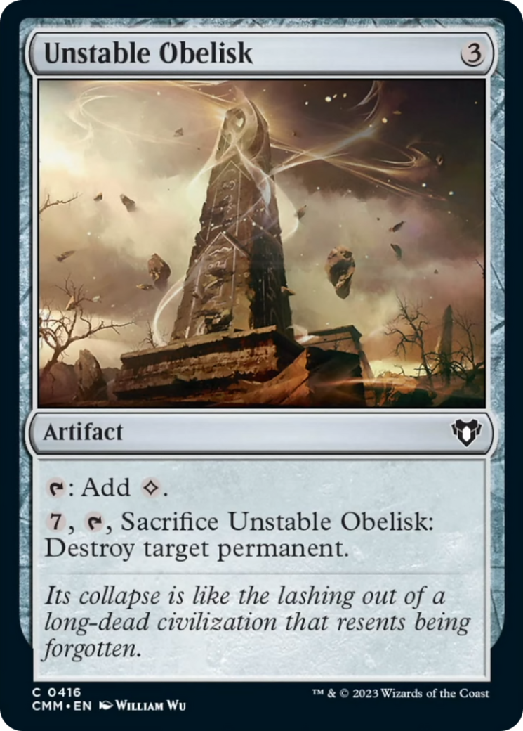 Unstable Obelisk [Commander Masters] | Galaxy Games LLC