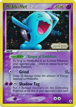 Wobbuffet (28/92) (Stamped) [EX: Legend Maker] | Galaxy Games LLC