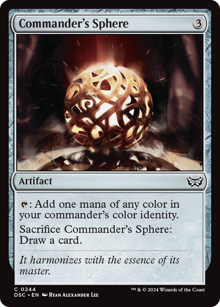 Commander's Sphere [Duskmourn: House of Horror Commander] | Galaxy Games LLC