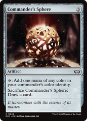 Commander's Sphere [Duskmourn: House of Horror Commander] | Galaxy Games LLC