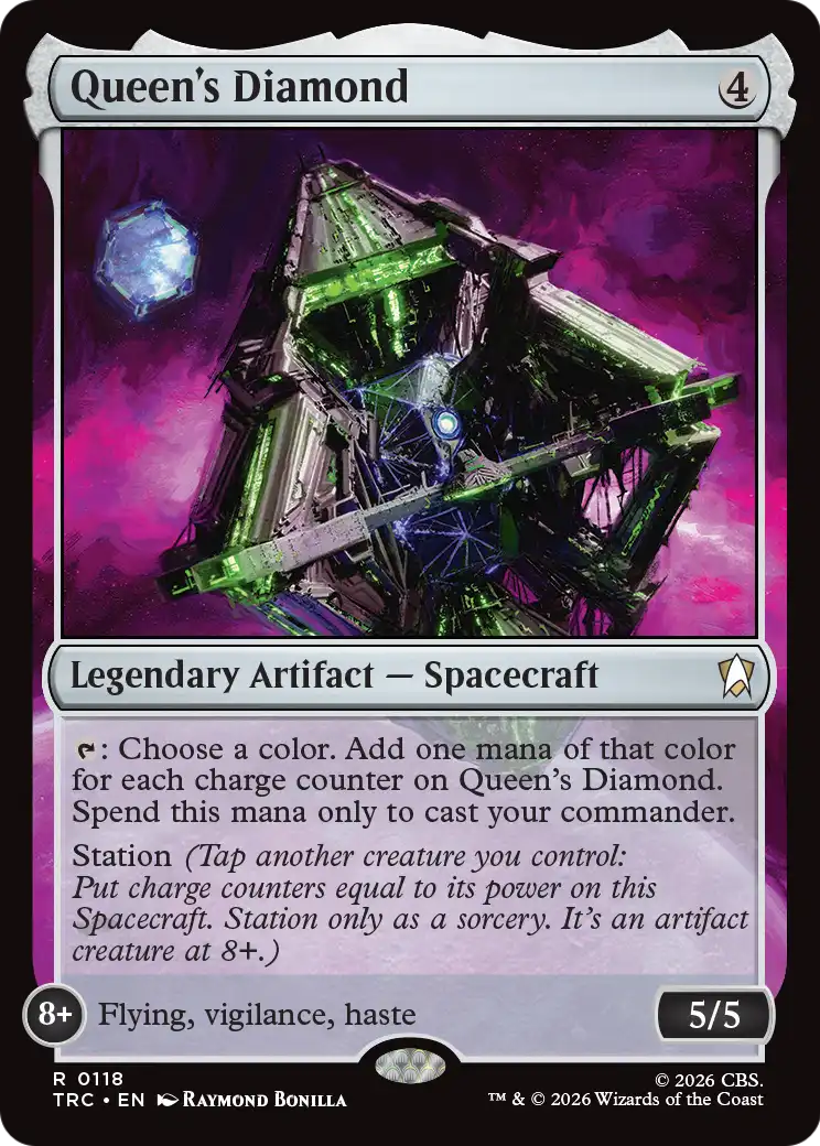 Queen's Diamond (Surge Foil) [Star Trek Commander] | Galaxy Games LLC